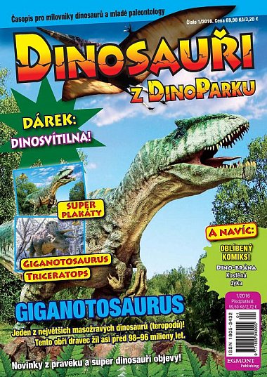 časopis Dinosauři z DinoParku č. 1/2016