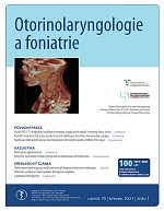 časopis Otorinolaryngologie a foniatrie č. 1/2021