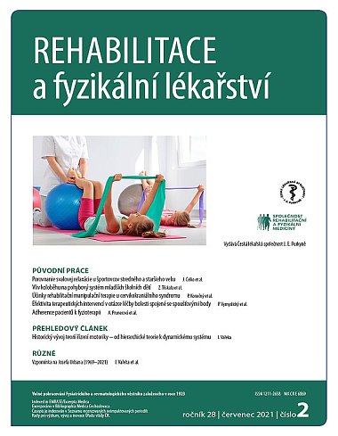 časopis Rehabilitace a fyzikální lékařství č. 2/2021