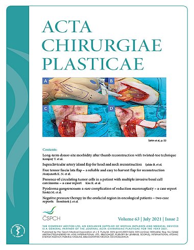 časopis Acta Chirurgiae Plasticae č. 2/2021