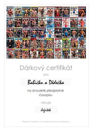 Náhled dárkového certifikátu