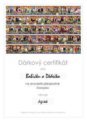 Náhled dárkového certifikátu