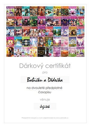 Náhled dárkového certifikátu