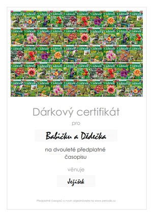 Náhled dárkového certifikátu