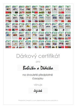 Náhled dárkového certifikátu