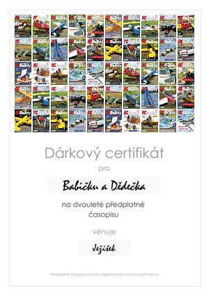 Náhled dárkového certifikátu