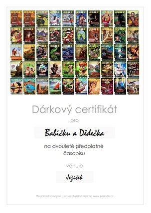 Náhled dárkového certifikátu