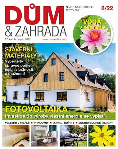 časopis Dům a zahrada č. 8/2022