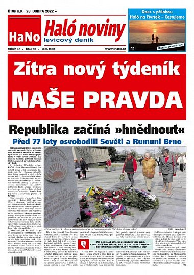 deník Haló noviny 28.4.2022