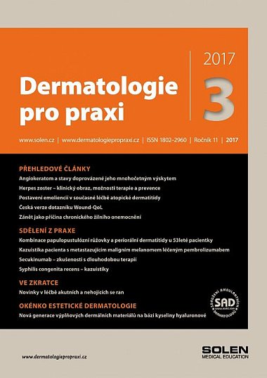 časopis Dermatologie pro praxi č. 3/2017
