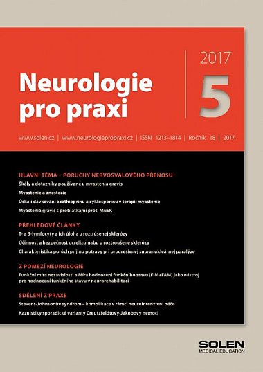 časopis Neurologie pro praxi č. 5/2017