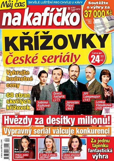 časopis Křížovky Můj čas na kafíčko: České seriály č. 4/2021