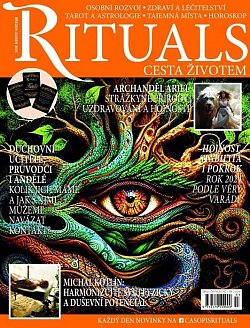 Titulní stránka časopisu Rituals, cesta životem