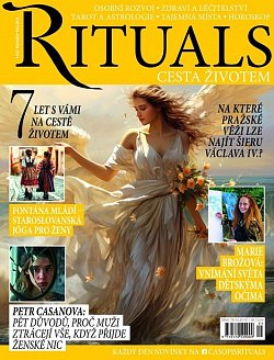 Titulní stránka časopisu Rituals, cesta životem