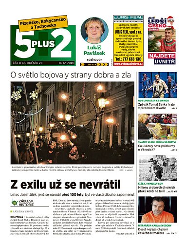5plus2 Plzeňsko, Rokycansko a Tachovsko 14.12.2018