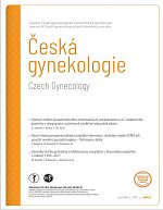 časopis Česká gynekologie č. 2/2021