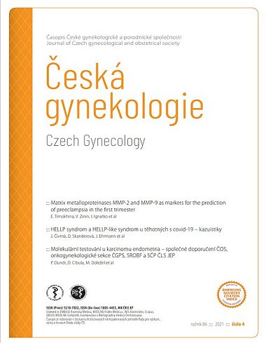 časopis Česká gynekologie č. 4/2021