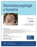 časopis Otorinolaryngologie a foniatrie č. 2/2021