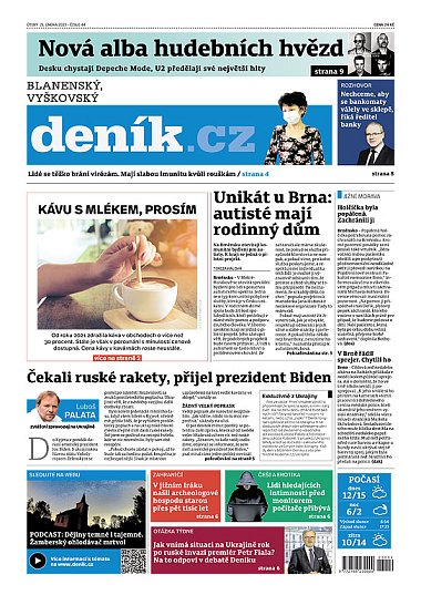 Blanenský, Vyškovský deník 21.2.2023