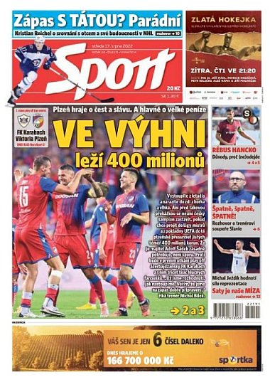 deník Sport 17.8.2022
