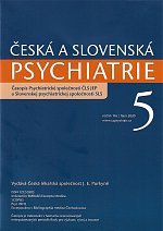 časopis Česká a slovenská psychiatrie č. 5/2020
