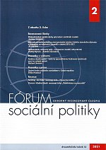 časopis Fórum sociální politiky č. 2/2021