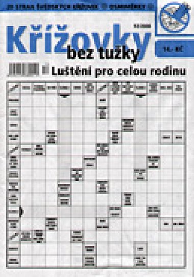 časopis Křížovky bez tužky č. 12/2008