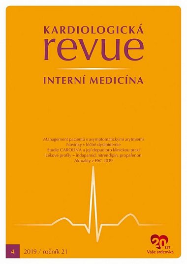 časopis Kardiologická revue - Interní medicína č. 4/2019