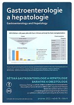 časopis Gastroenterologie a hepatologie č. 6/2022