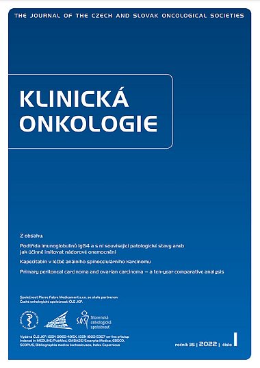 časopis Klinická onkologie č. 1/2022