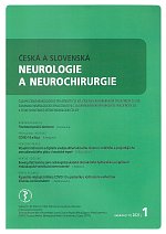 časopis Česká a slovenská neurologie a neurochirurgie č. 1/2021