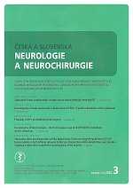 časopis Česká a slovenská neurologie a neurochirurgie č. 3/2022
